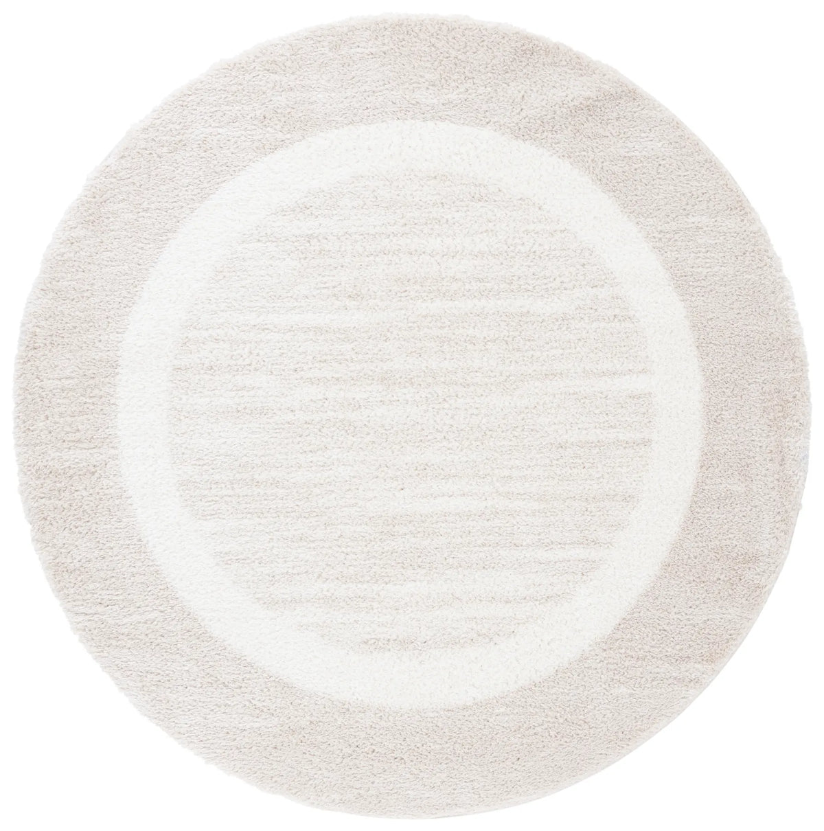 Safavieh Tahoe Shag 6'-7" x 6'-7" Rug in Beige / Ivory
