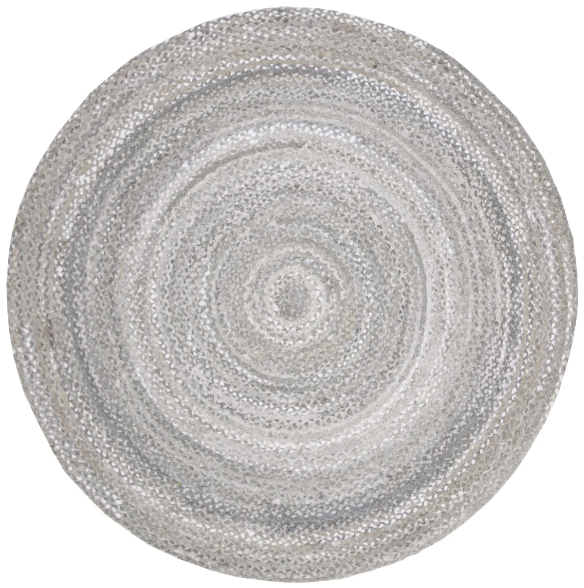 Safavieh Braided 6'-0" x 6'-0" Rug in Light Grey
