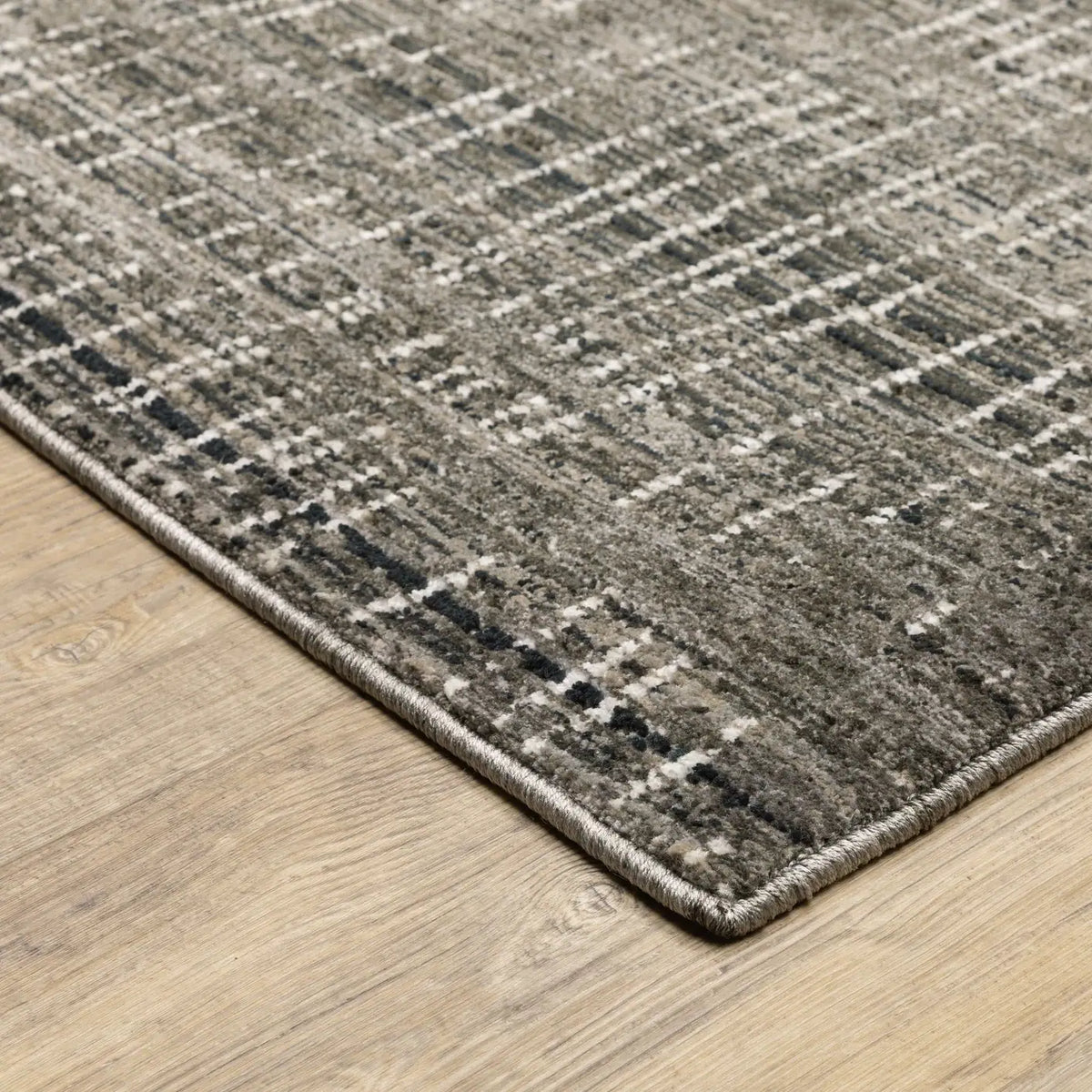 Oriental Weavers Nebulous 751D9 Charcoal/ Grey Rug - corner detail