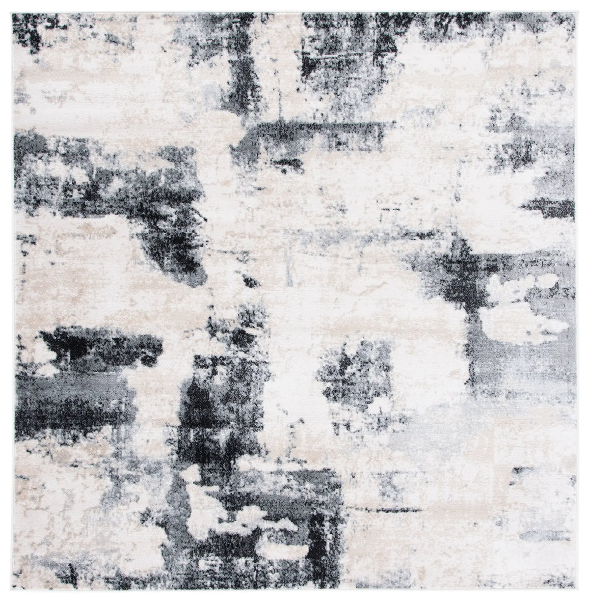Safavieh Lagoon 6'-7" x 6'-7" Rug in Ivory / Charcoal