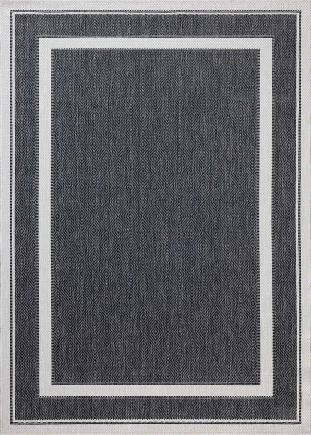 Loloi Easton ESN-11 Onyx / Ivory Rug - room scene 1