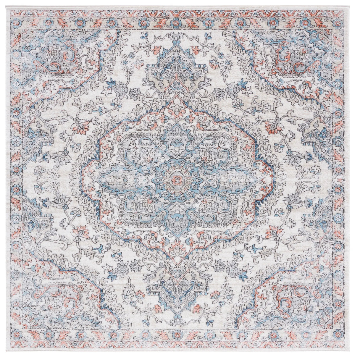 Safavieh Oregon 800 6'-7" x 6'-7" Rug in Grey / Blue