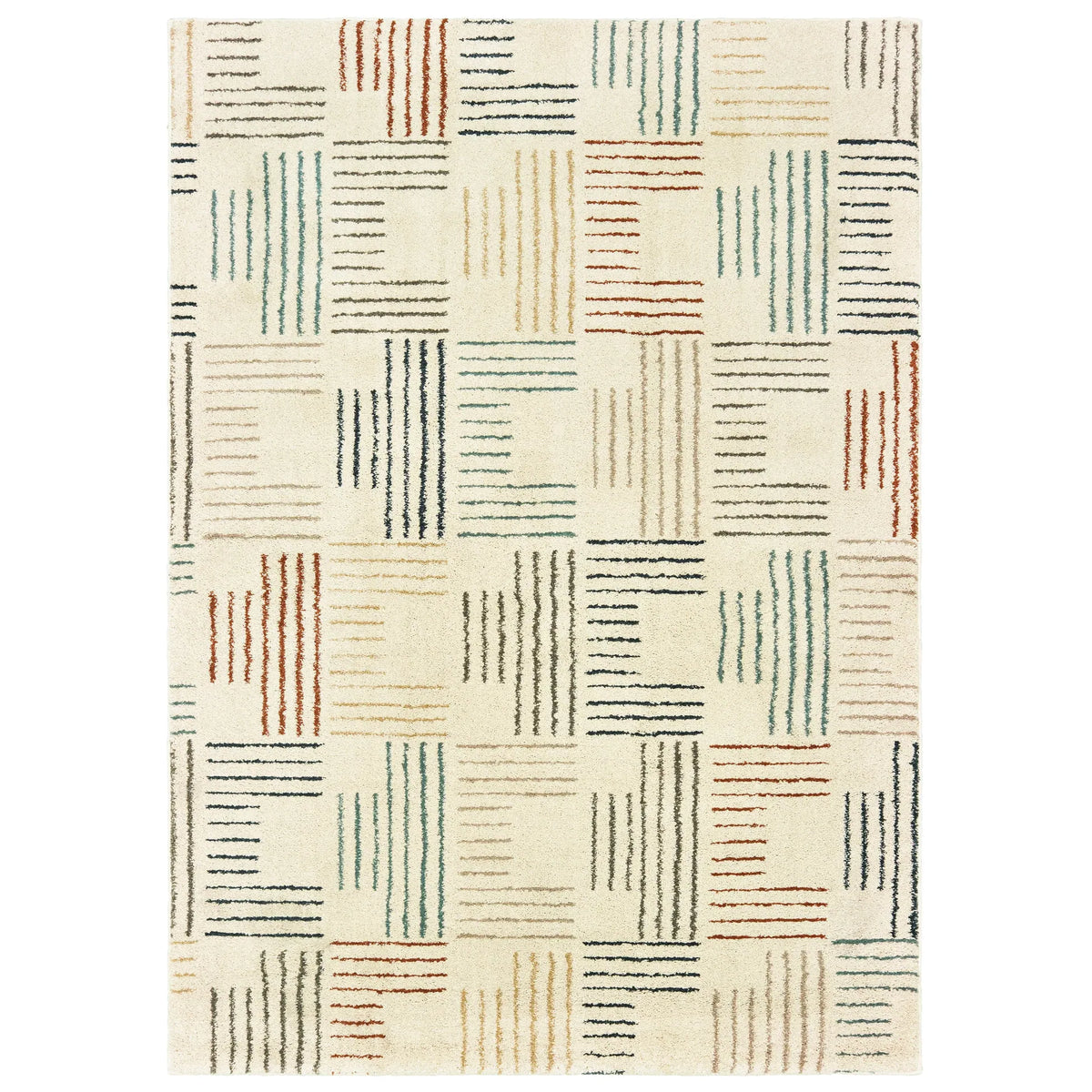 Oriental Weavers Sphinx Carson 9663A Ivory / Multi Rugs - main flat