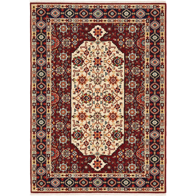 Oriental Weavers Sphinx Lilihan 1802W Red/ Ivory Rugs - main flat