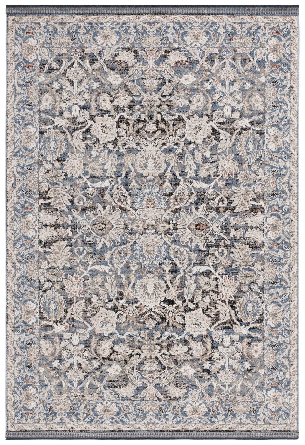 Safavieh Vivaldi 5'-3" x 7'-6" Rug in Navy / Ivory