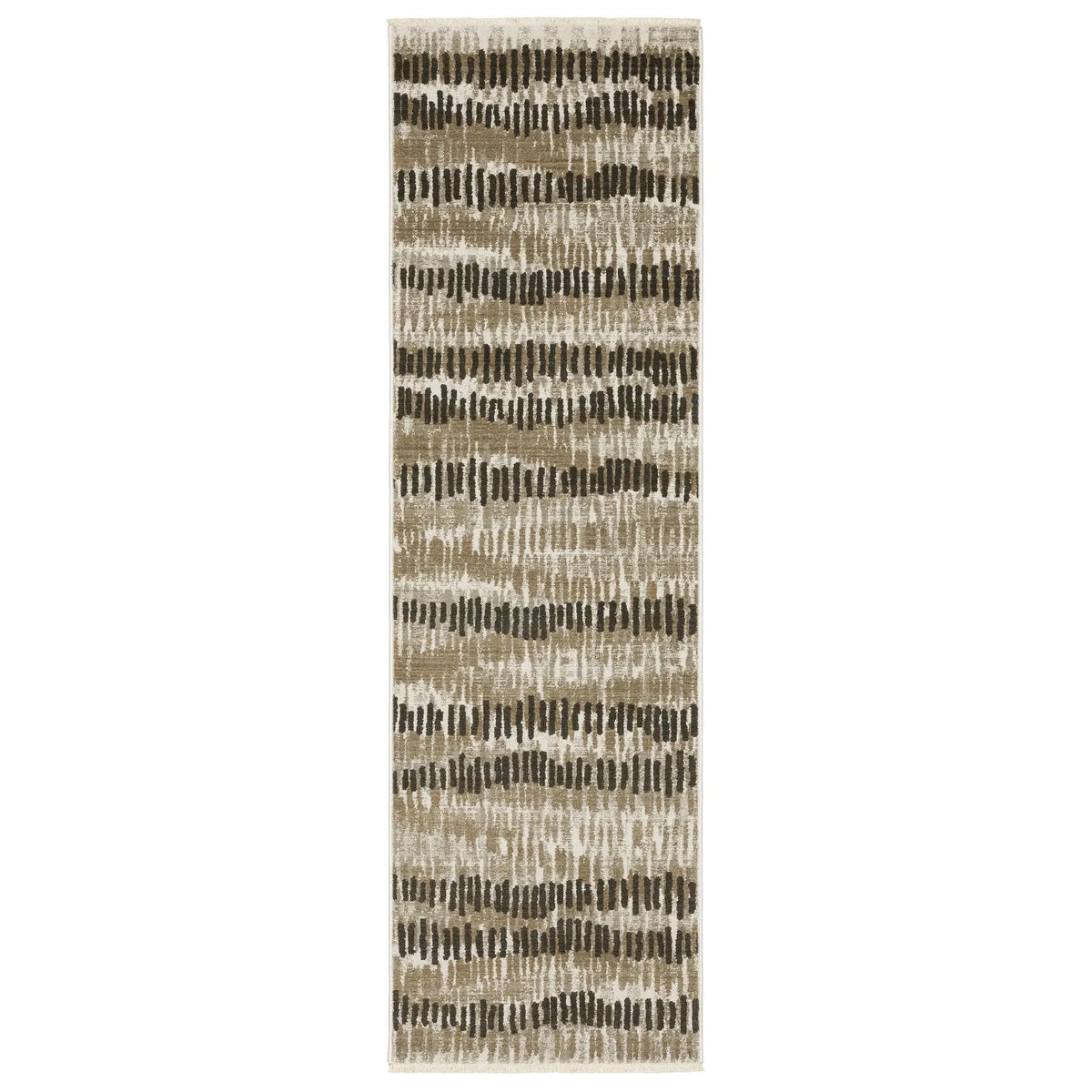 Oriental Weavers Bauer 8120D Beige/ Charcoal Rug - runner