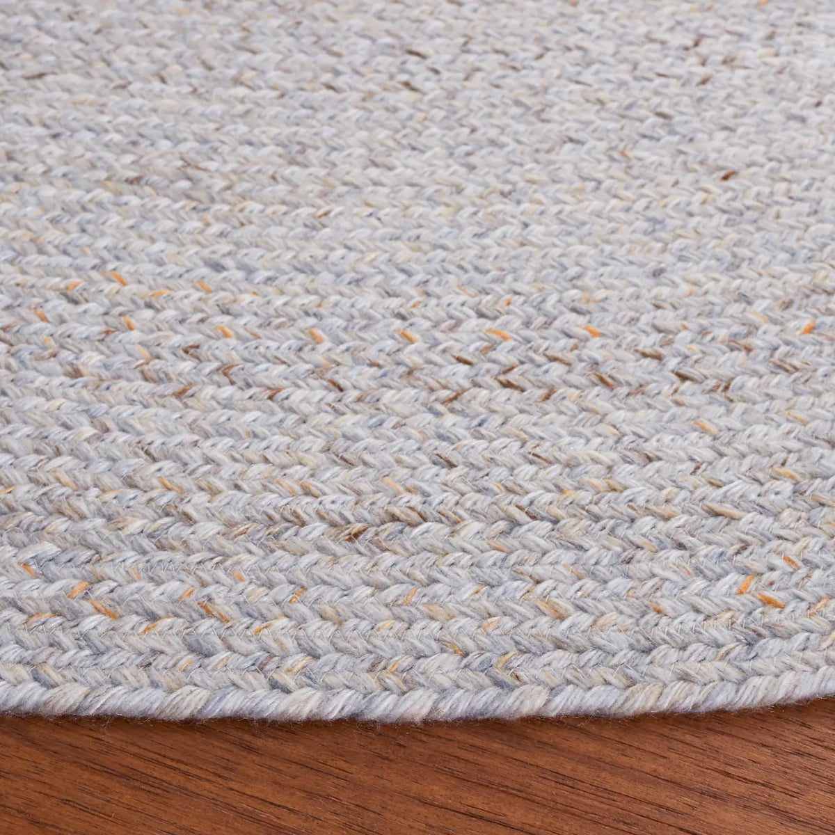 Safavieh Braided 5'-0" x 5'-0" Rug in Grey / Yellow