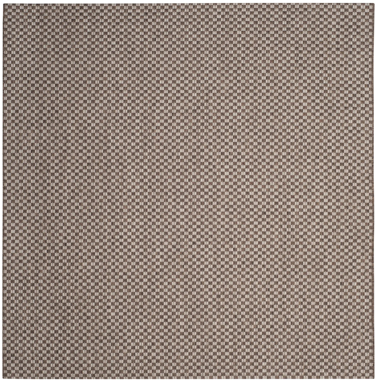 Safavieh Courtyard 6'-7" x 6'-7" Rug in Light Brown / Light Grey