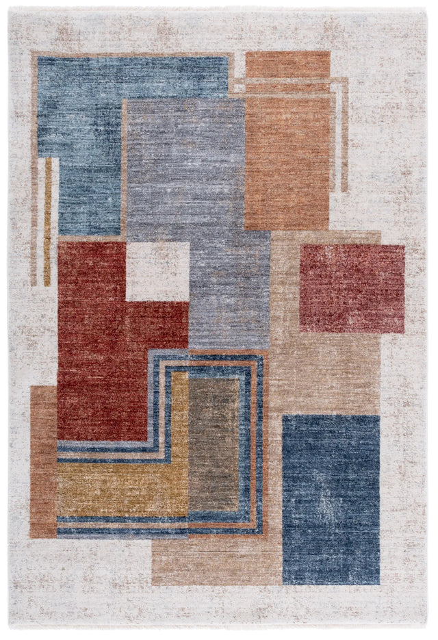 Safavieh Forum 500 5'-0" x 7'-0" Rug in Ivory / Rust Grey