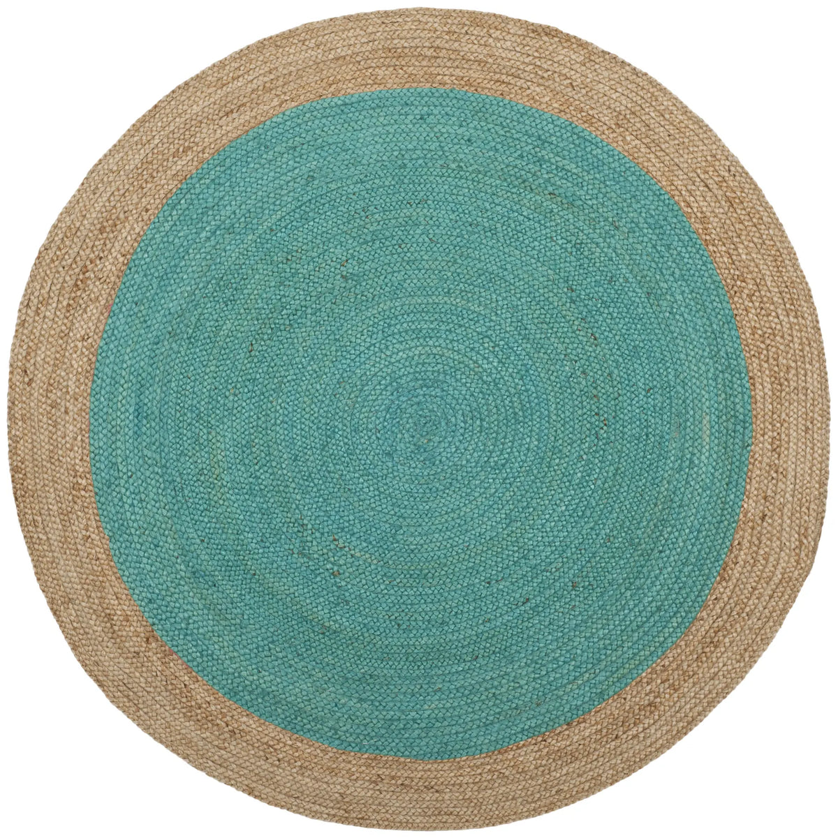 Safavieh Natural Fiber 5'-0" x 5'-0" Rug in Teal / Natural