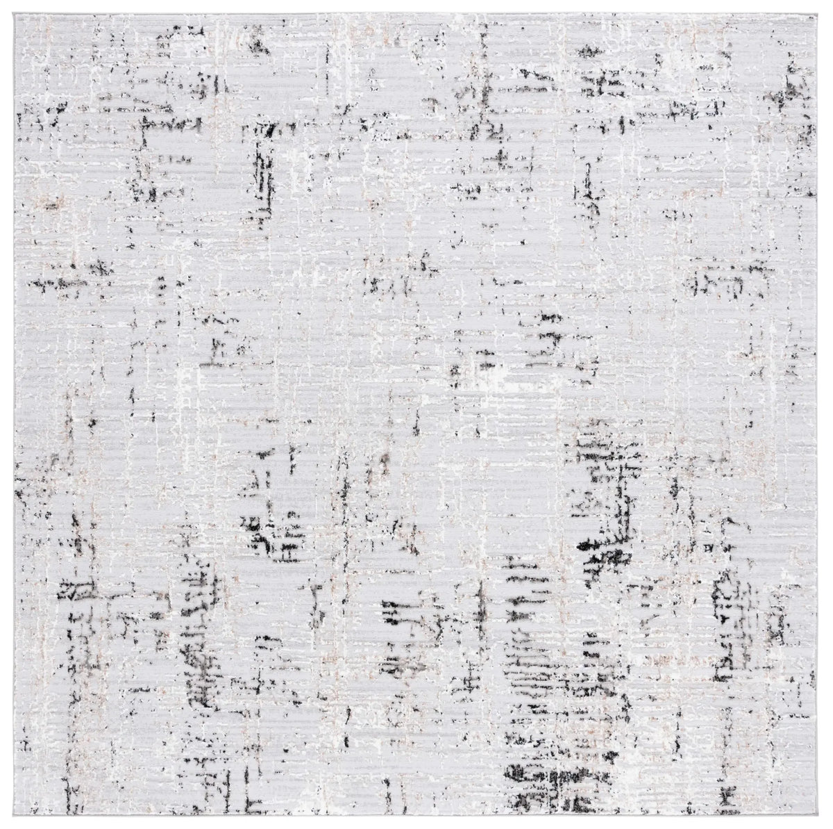 Safavieh Parker 6'-7" x 6'-7" Rug in Light Grey / Black