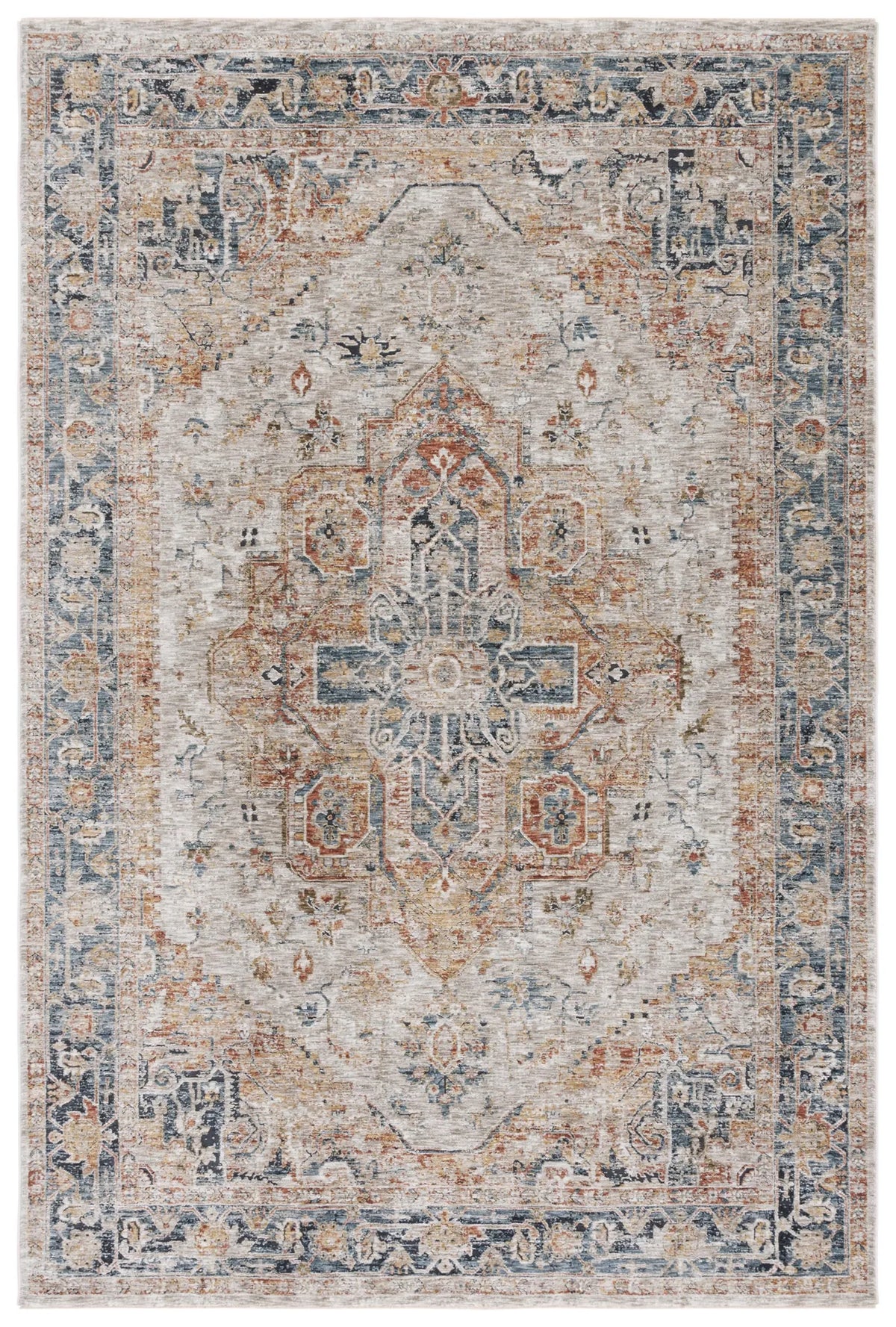 Safavieh Silverado 4'-0" x 6'-0" Rug in Ivory / Blue