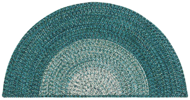 Safavieh Braided 2'-0" x 4'-0" Rug in Ivory / Turquoise