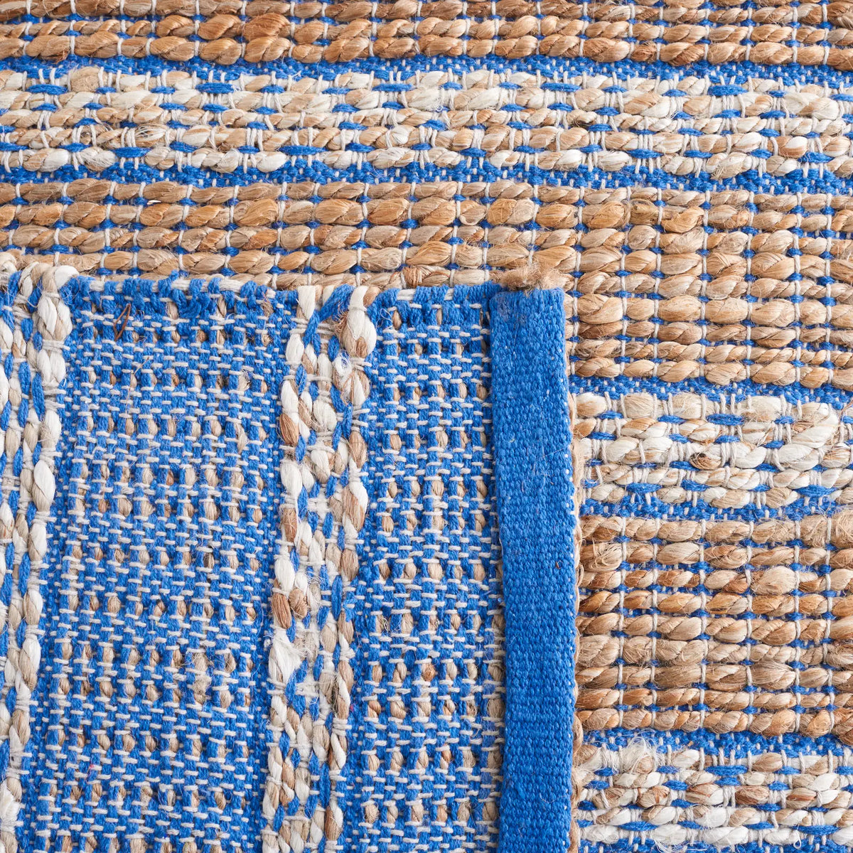 Safavieh Natural Fiber 4'-0" x 6'-0" Rug in Blue / Natural