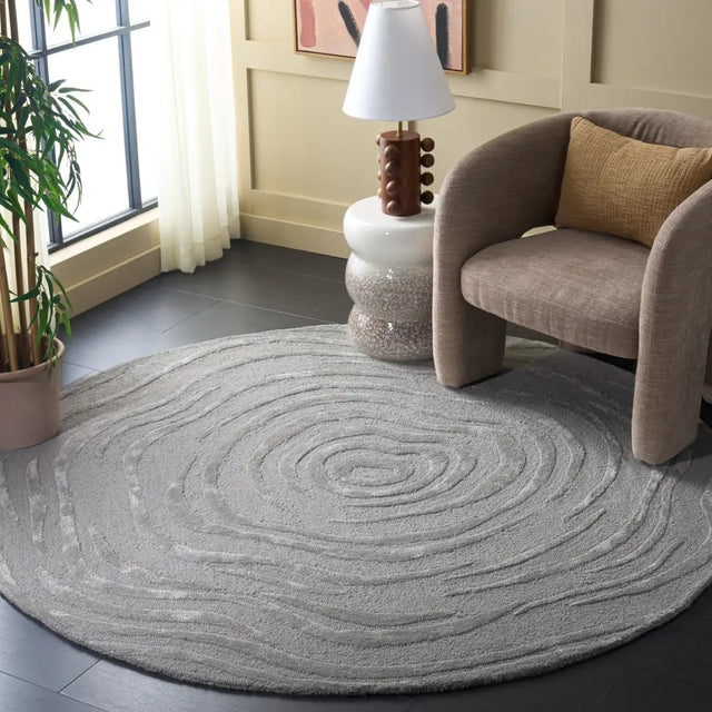 Safavieh Glamour 6'-0" x 6'-0" Rug in Light Grey