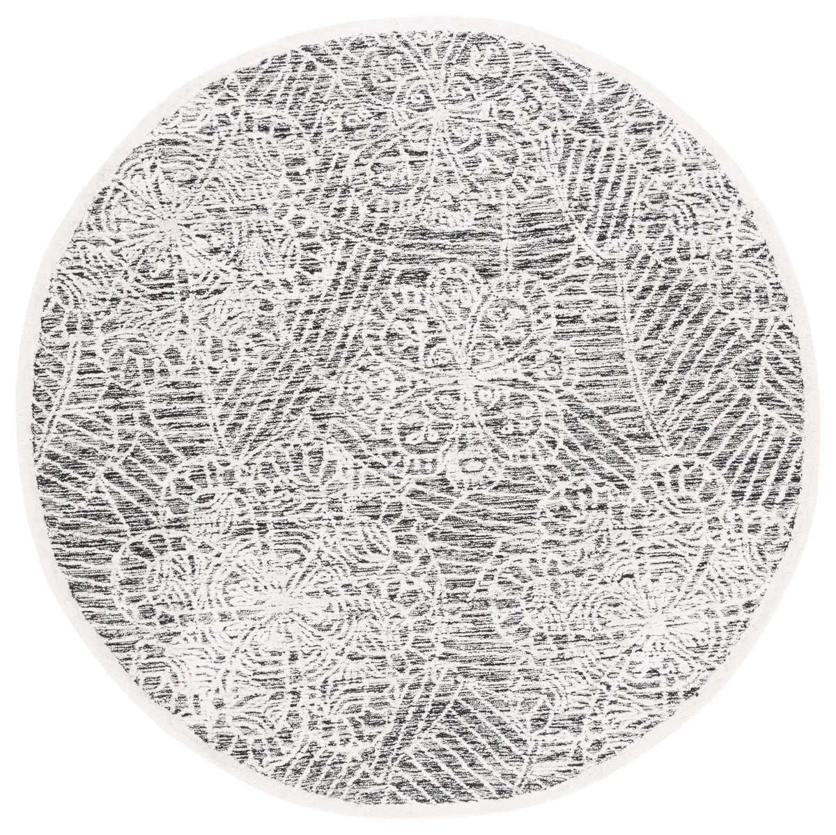 Safavieh Precious 6'-0" x 6'-0" Rug in Black / Ivory