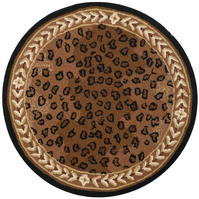 Safavieh Chelsea 3'-0" x 3'-0" Rug in Black / Brown