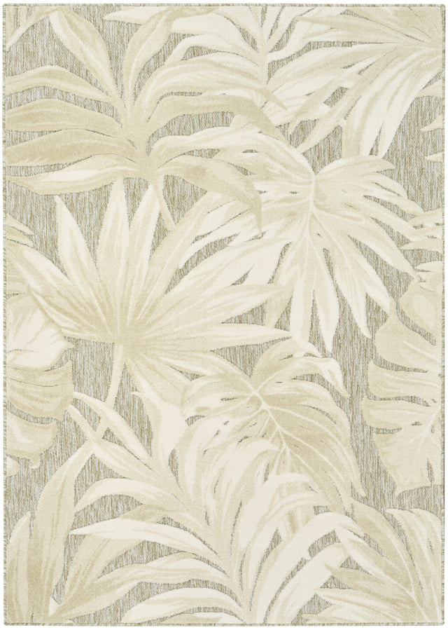 Nourison Aloha ALH43 Machine Made Ivory, Sage Rug