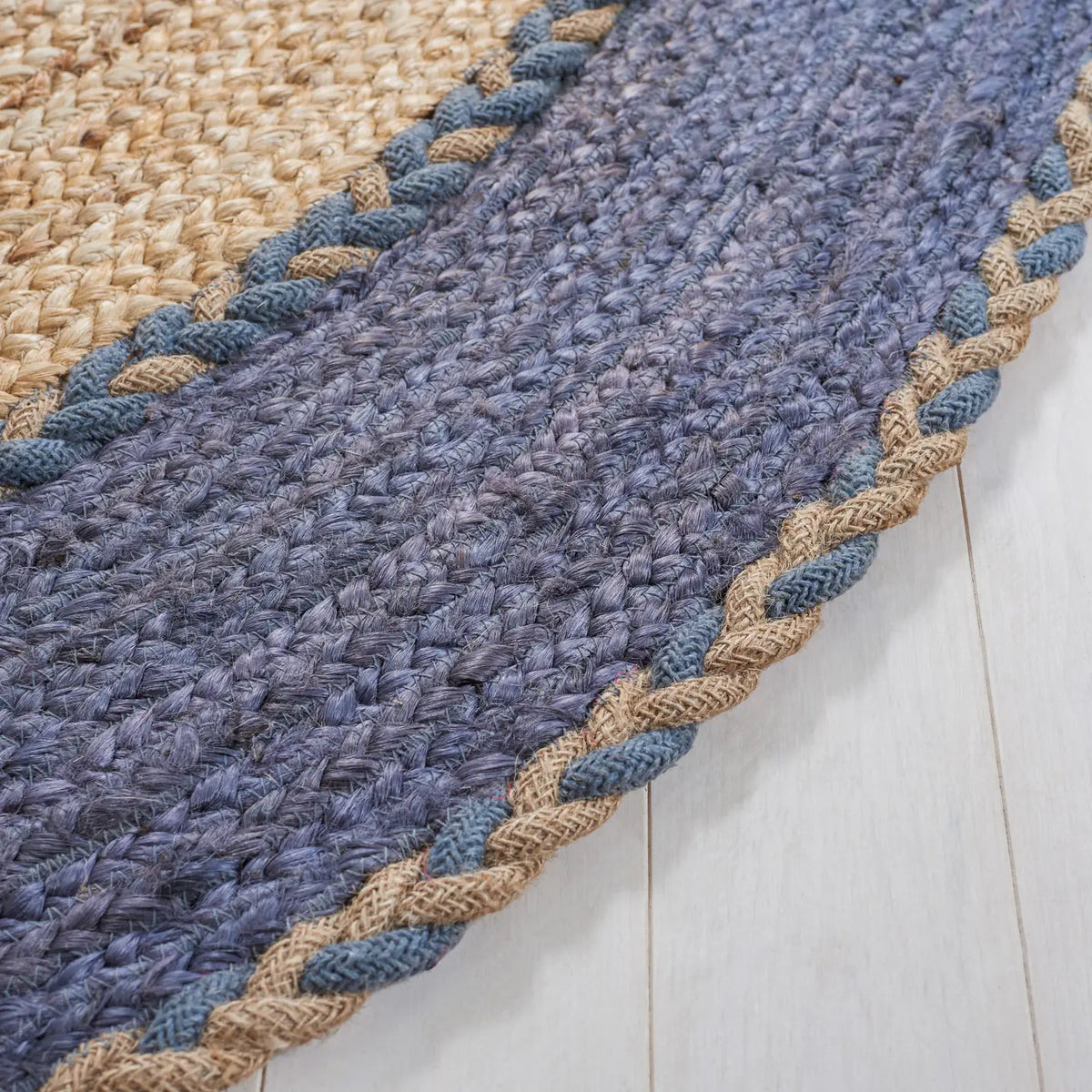Safavieh Natural Fiber 5'-0" x 8'-0" Rug in Natural / Dark Grey