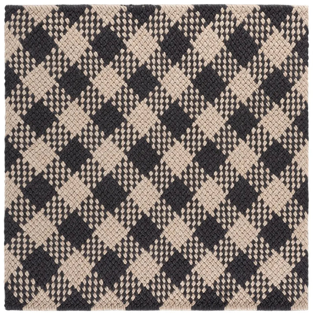 Safavieh Natural Fiber Couture 6'-0" x 6'-0" Rug in Black / Beige