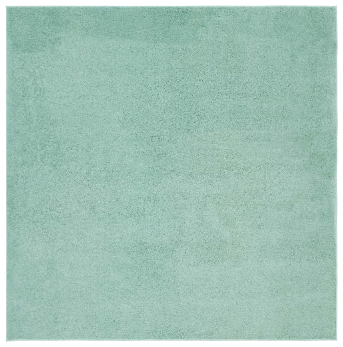 Safavieh Faux Rabbit Fur 6'-0" x 6'-0" Rug in Sage