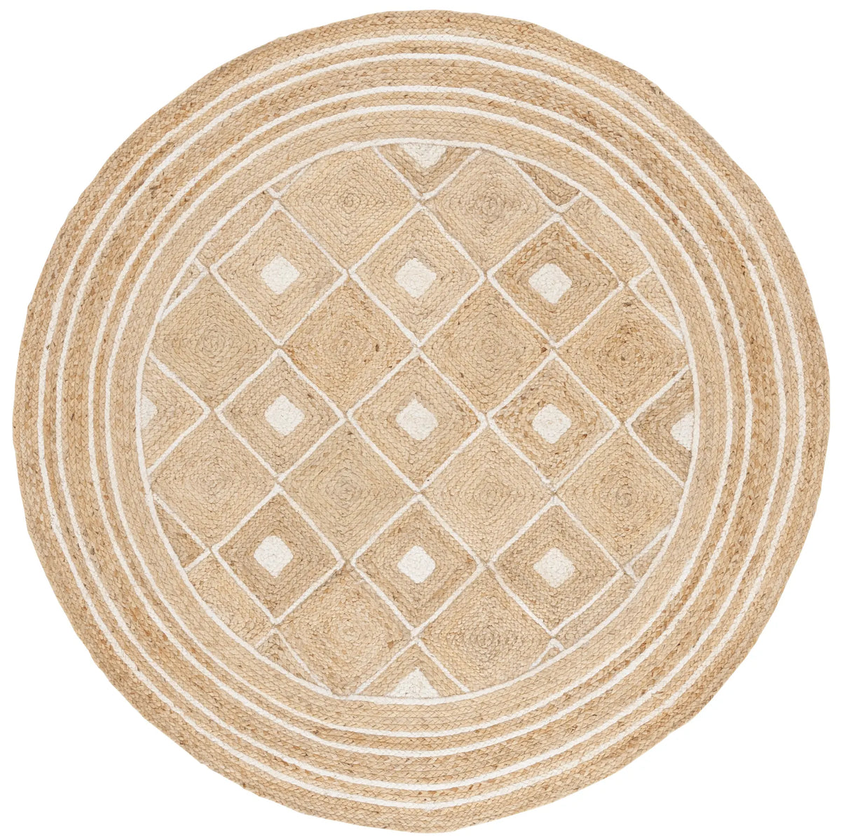 Safavieh Natural Fiber 6'-0" x 6'-0" Rug in Natural / Ivory