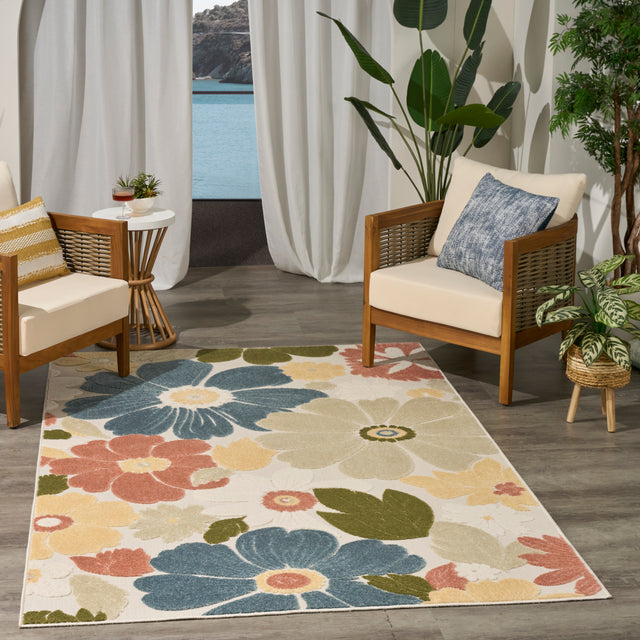 Nourison Aloha ALH42 Machine Made Multicolor Rug