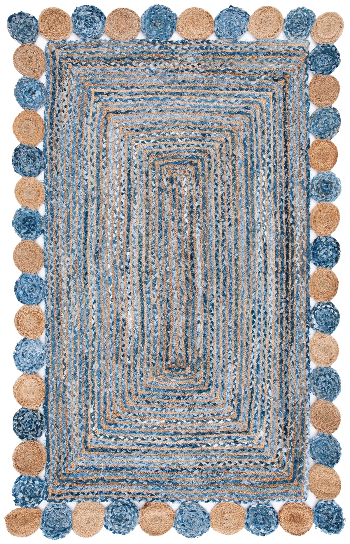 Safavieh Cape Cod 4'-0" x 6'-0" Rug in Blue / Beige