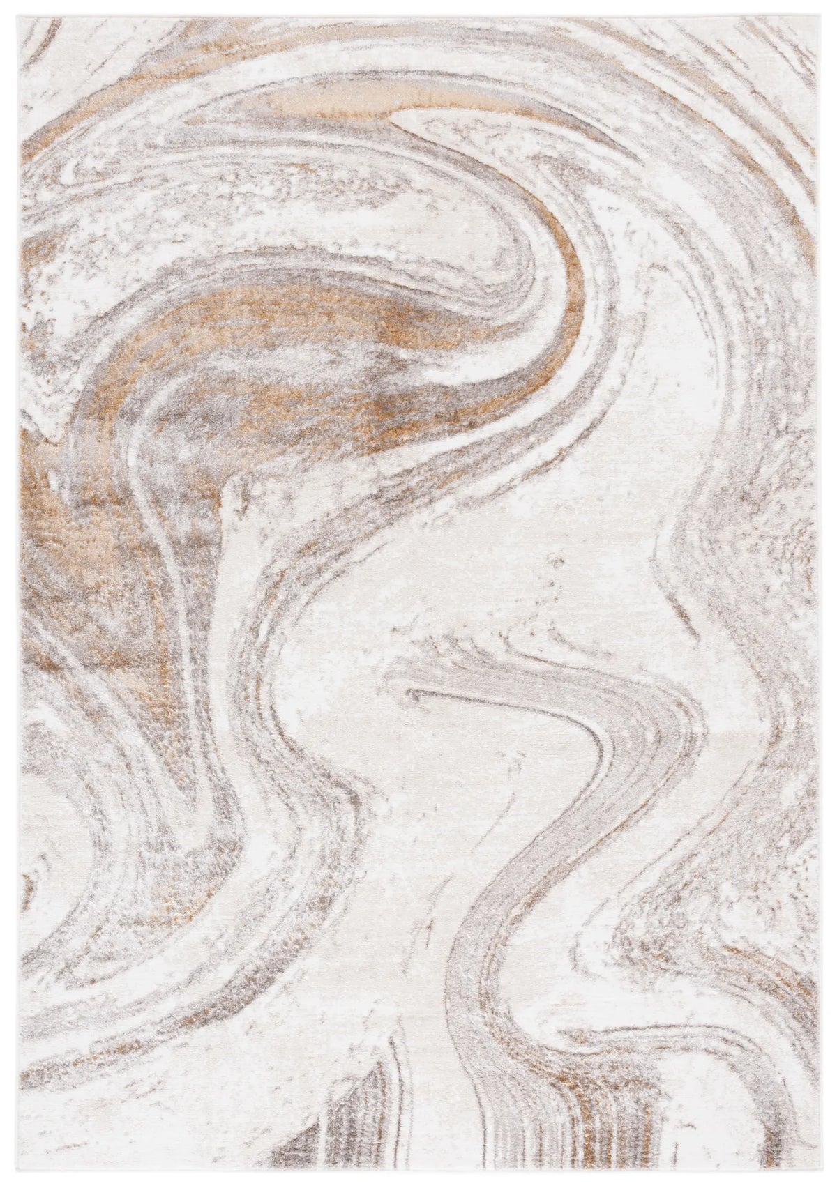 Safavieh Orchard 4'-0" x 6'-0" Rug in Grey / Gold