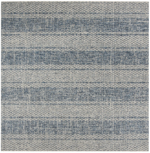 Safavieh Courtyard 6'-7" x 6'-7" Rug in Light Grey / Blue