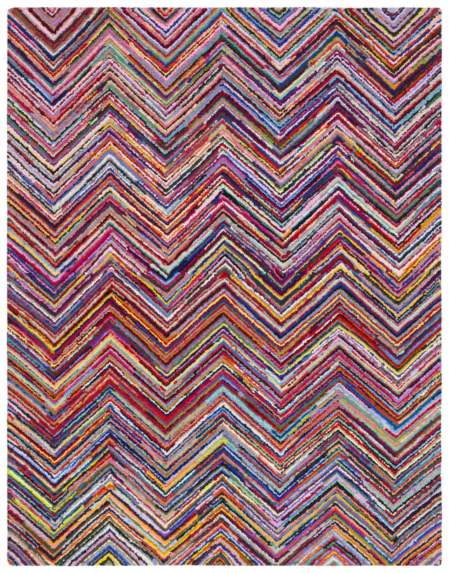 Safavieh Nantucket 10'-0" x 14'-0" Rug in Pink / Multi