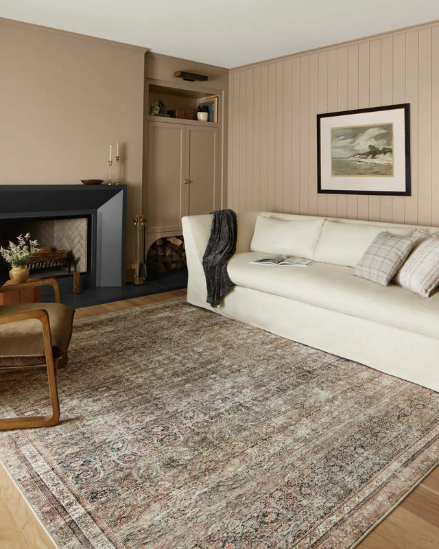 Chris Loves Julia x Loloi Jules 9-Jul Ink / Terracotta Rug - room scene 2