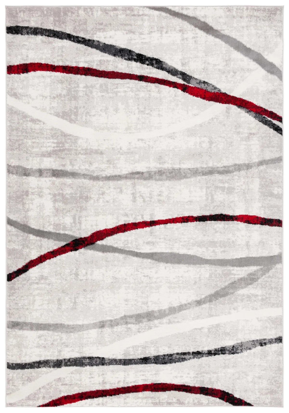 Safavieh Skyler 4'-0" x 6'-0" Rug in Ivory Grey / Red