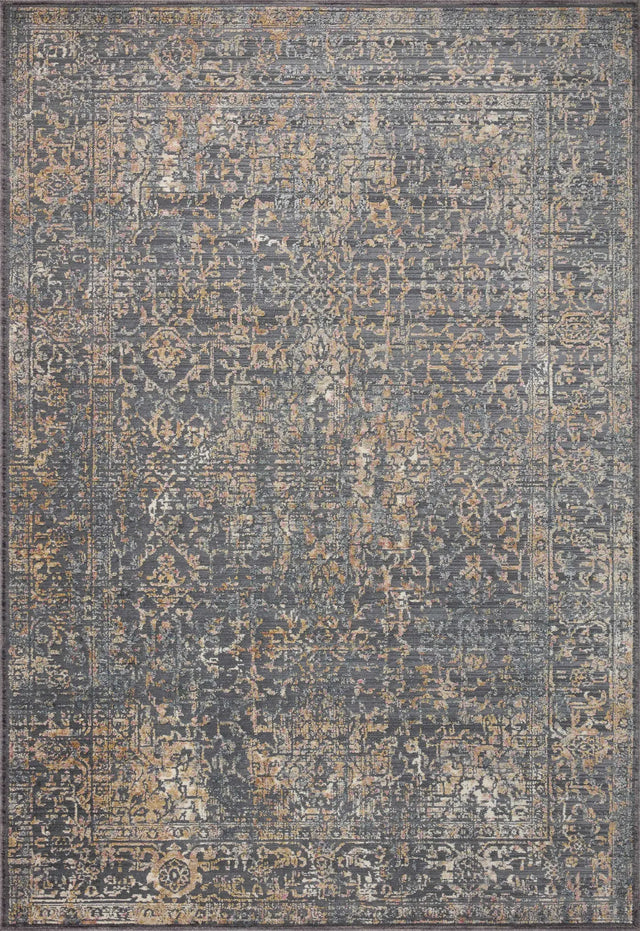 Loloi Indra Ina-05 Graphite/Sunset Rug - main flat