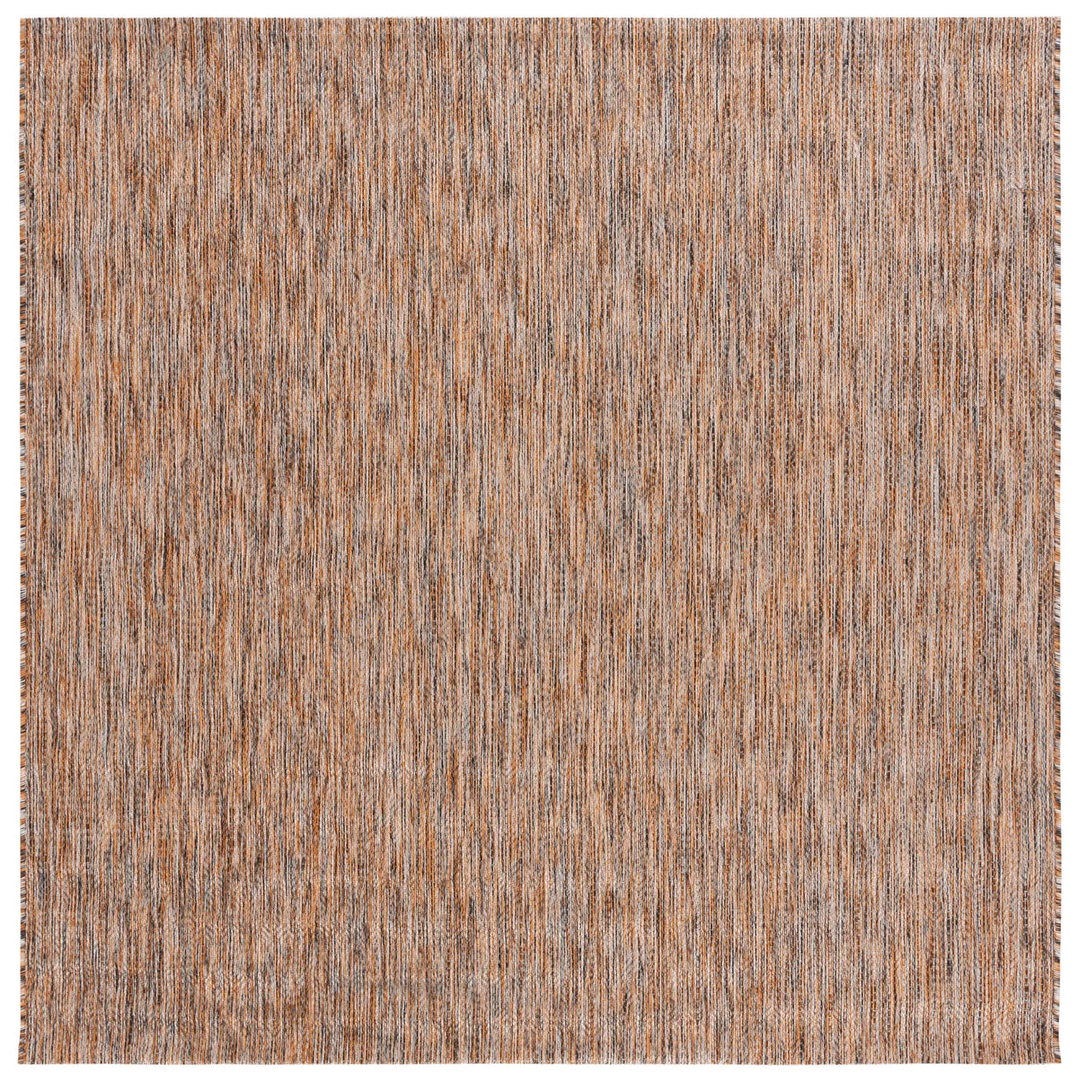 Safavieh Courtyard 6'-7" x 6'-7" Rug in Dark Grey / Rust