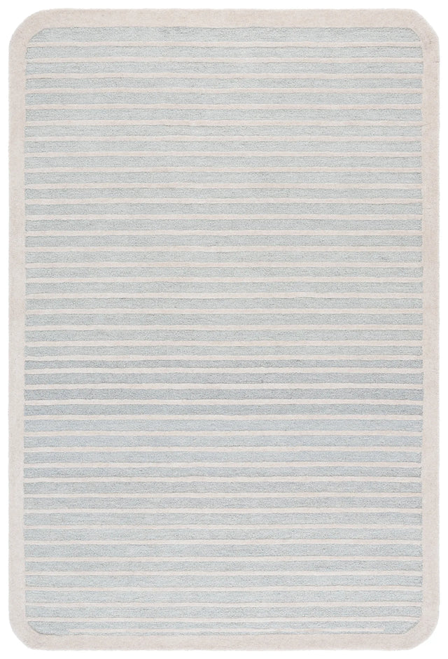 Safavieh Ebony 4'-0" x 6'-0" Rug in Light Blue / Ivory