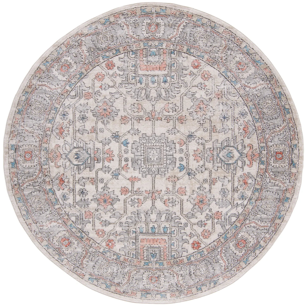 Safavieh Martha Stewart 6'-7" x 6'-7" Rug in Grey / Ivory