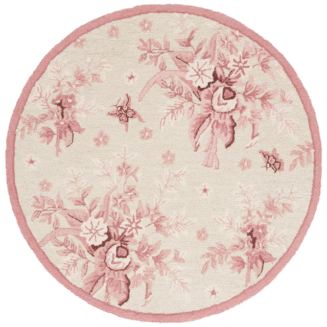 Safavieh Chelsea 4'-0" x 4'-0" Rug in Ivory / Rose