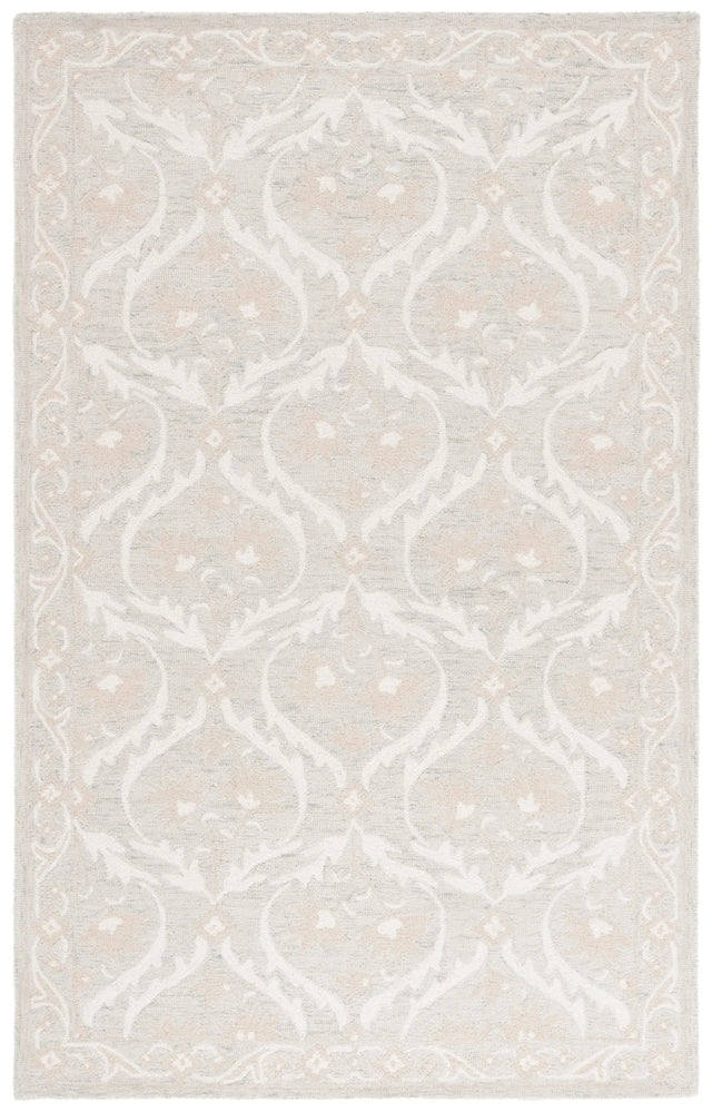 Safavieh Blossom 4'-0" x 6'-0" Rug in Light Grey / Ivory