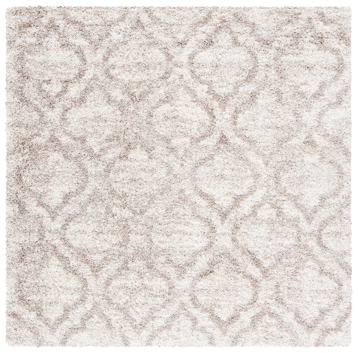 Safavieh Hudson Shag 7'-0" x 7'-0" Rug in Multi Ivory / Beige
