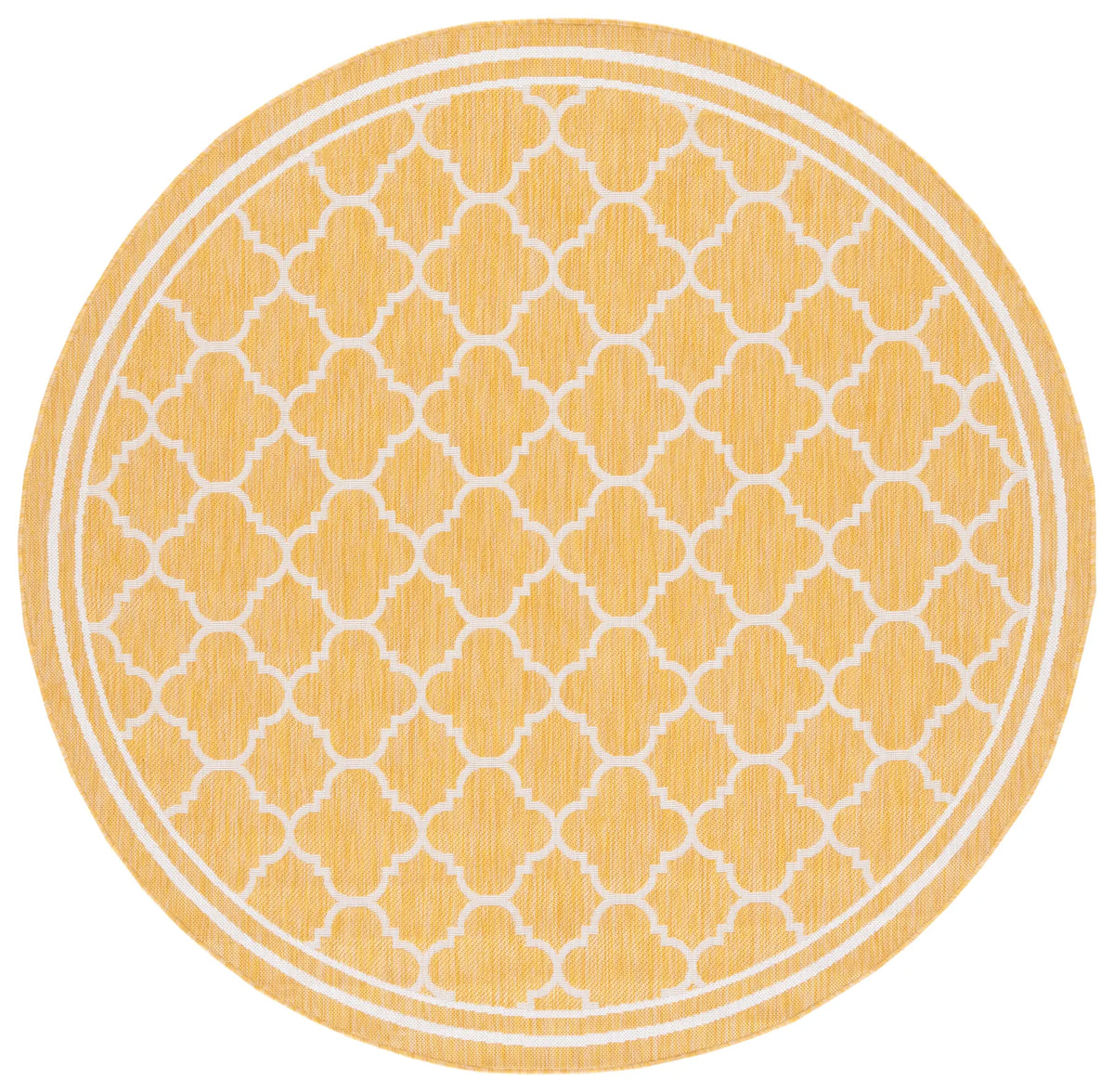 Safavieh Courtyard 6'-7" x 6'-7" Rug in Gold / Beige