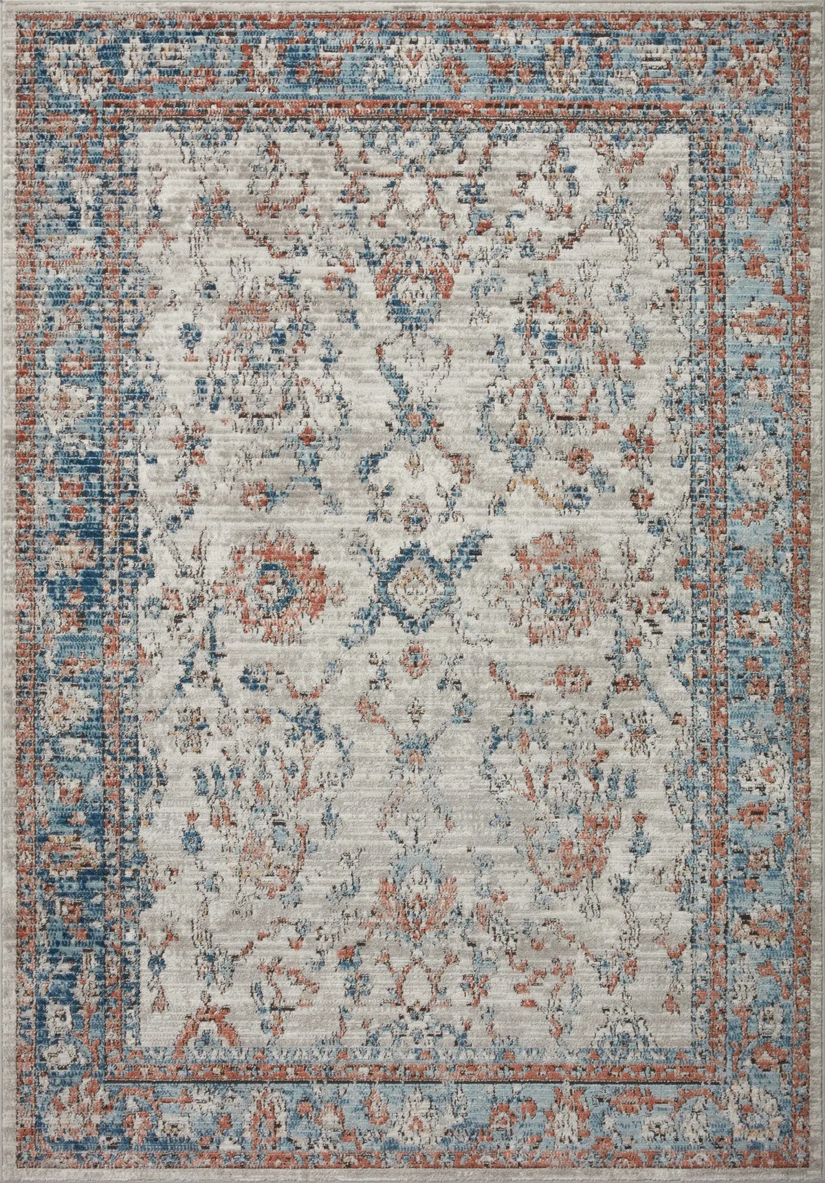 Loloi Bianca Bia-05 Dove/Multi Rugs - main flat