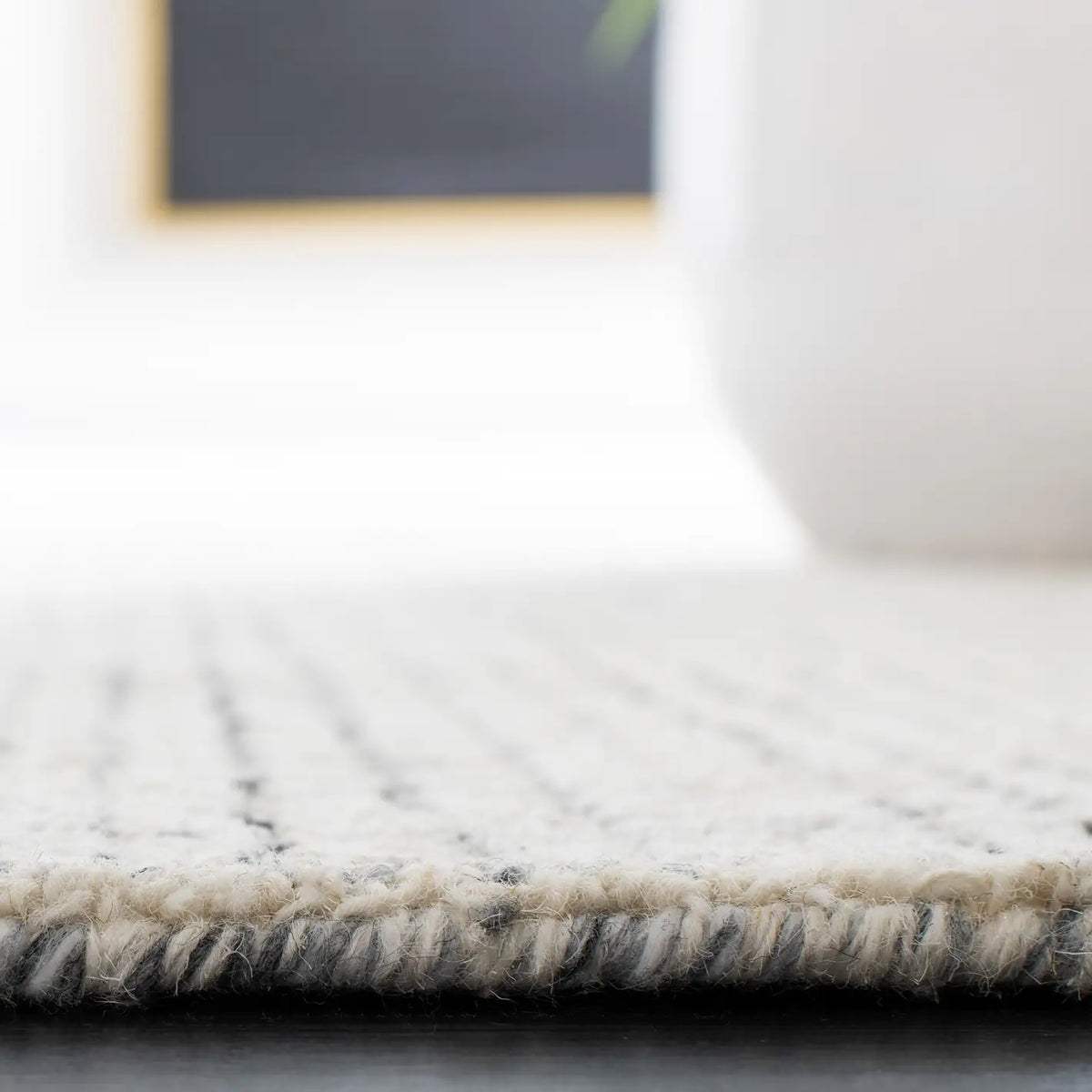 Safavieh Abstract 4'-0" x 6'-0" Rug in Ivory / Grey