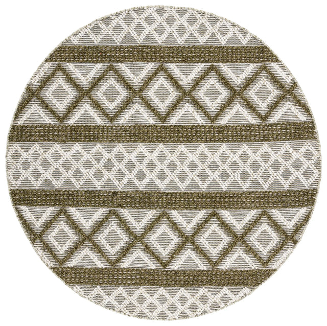 Safavieh Vermont 6'-0" x 6'-0" Rug in Ivory / Dark Green