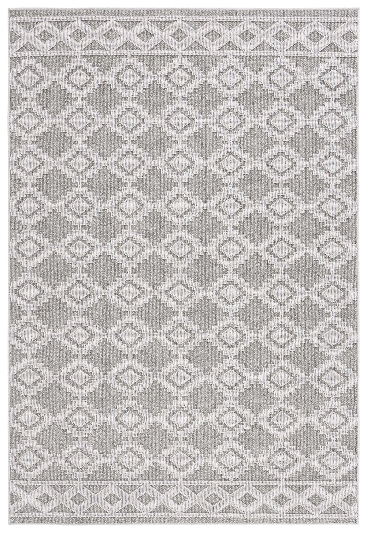 Safavieh Global 4'-0" x 6'-0" Rug in Grey / Ivory