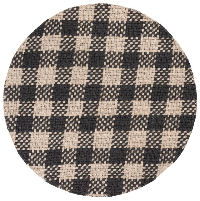 Safavieh Natural Fiber Couture 6'-0" x 6'-0" Rug in Black / Beige