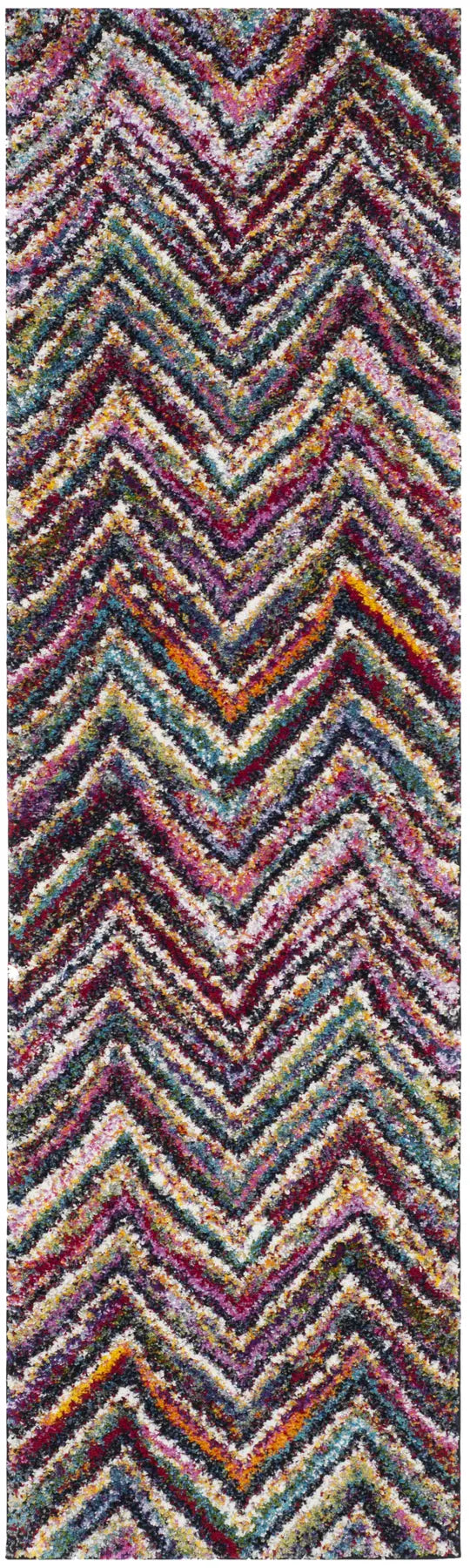 Safavieh Fiesta Shag 2'-3" x 6'-0" Rug in Multi