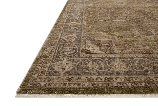 Loloi Haywood HYD-03 Moss / Charcoal Rug - rug corner