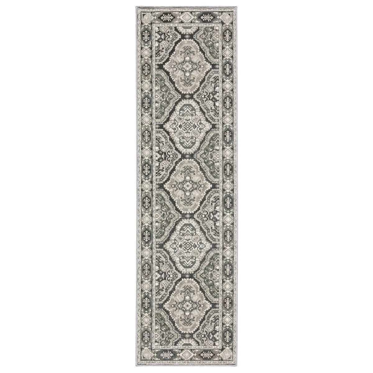 Oriental Weavers Sphinx Ellington Ell04 Grey/ Grey Rug - runner
