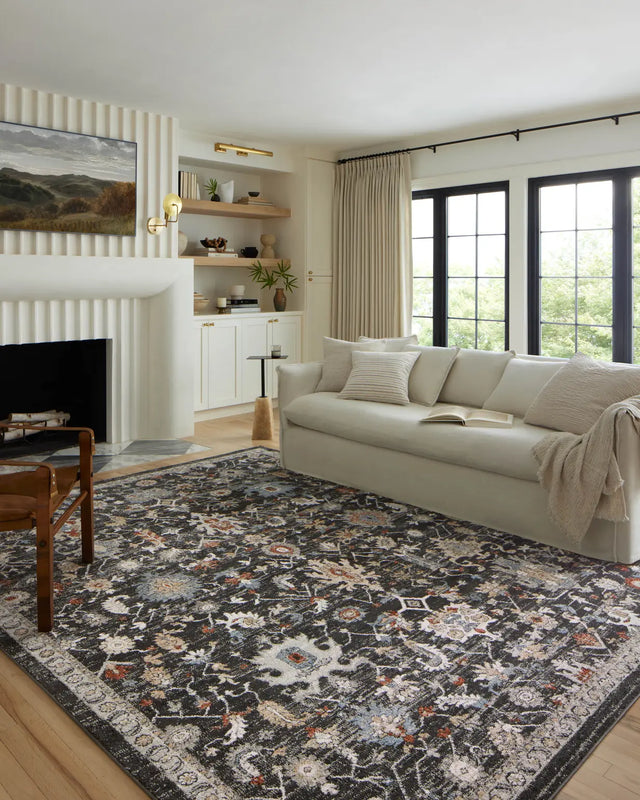 Loloi Odette Odt-04 Charcoal/Multi Rug - room scene 1